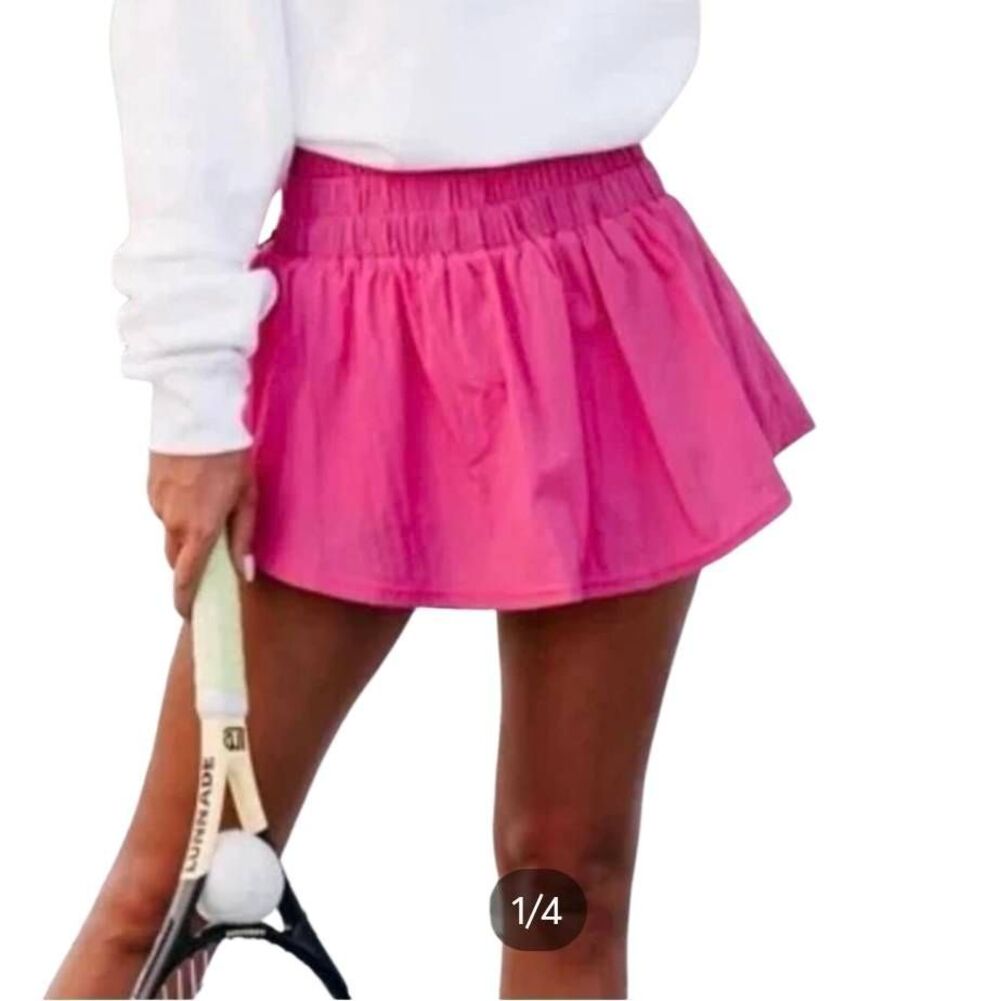 Vanilla Star Love To Move Hot Pink Athletic Skort Size M NWT